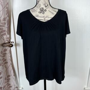 St. John’s Bay black V-Neck shirt sleeve shirt